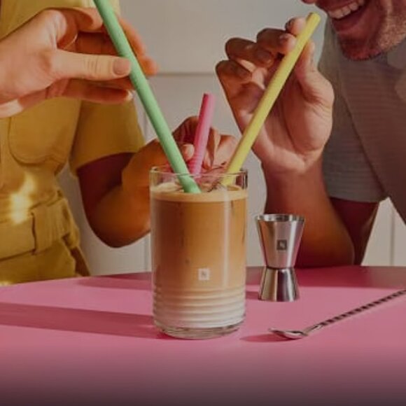 Nespresso Recipe Kit - Reusable Straws and Jigger BNIB - Picture 2 of 2